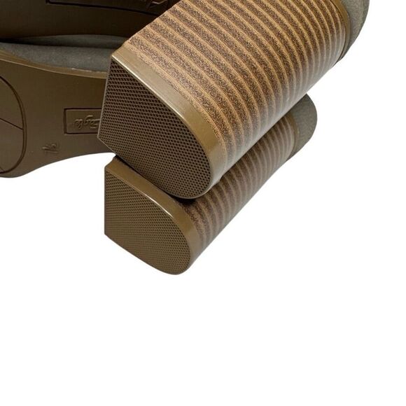 American Eagle taupe sling back buckle mule ankle boots size 7.5 - Picture 8 of 13